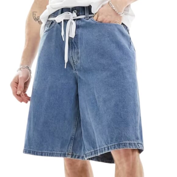 VANS Men’s Check-5 Relaxed Fit Denim Shorts 33 VANS Vintage-Style Baggy Jean Sh - Picture 2 of 8